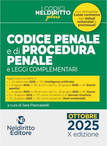 Codice penale e di procedura penale plus. Ottobre 2025