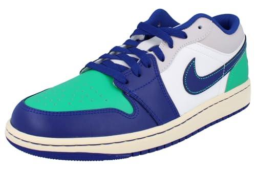 Air Jordan 1 Basso Scarpe Uomo (Sail/Stadium Green/Neutral Grey/Deep Royal Blue), Verde vela/Stadio/Grigio neutro/Blu reale profondo, 47.5 EU