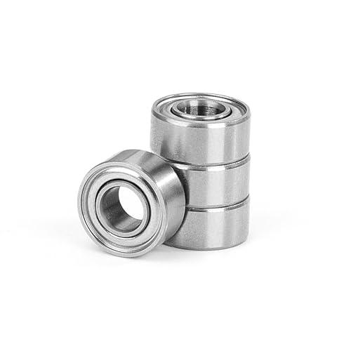 4 Pezzi 684ZZ Cuscinetti a Sfera 4x9x4mm Doppia Protezione Metallica, Acciaio Cromato, Pre-Lubrificati, 684-2Z Cuscinetto Radiale a Sfere in Miniatura per Pattini, Skateboard, Longboard, Scooter