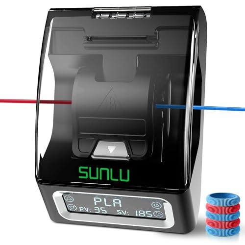 SUNLU Connettore Filamento con 200 Tubi PTFE, SUNLU Filamento Connector per Filamento Stampante 3D 1.75mm Fino a 240 °C, Compatibile con Filamento PLA TPU PETG ABS PA Nylon, Facile da usare