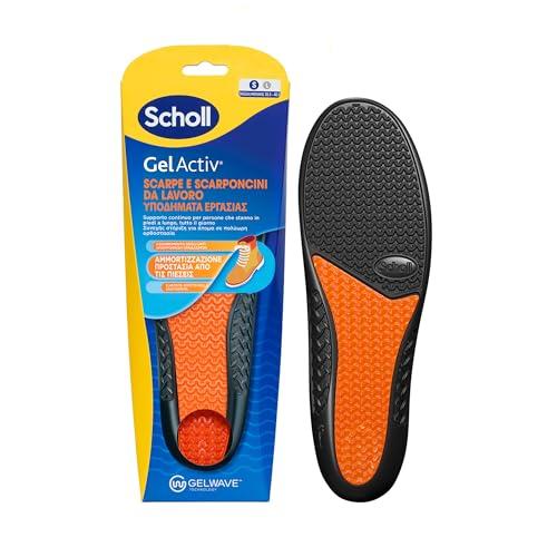 Scholl Solette GelActiv Scarpe e Scarponcini da Lavoro, Solette con Tecnologia GelWave Ammortizzante, Supporto Continuo per Persone che Stanno in Piedi a Lungo, Taglia 35.5-40.5