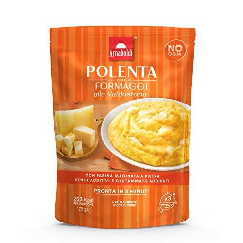 Arnaboldi Polenta con Formaggi alla Valdostana Senza Glutine [4 Confezione da 175g]