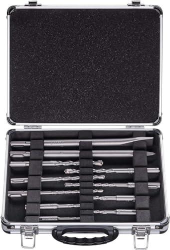 Bosch Set Di Punte Per Martelli E Scalpelli Sds Plus, Misti Per Calcestruzzo E Muratura, Accessorio Per Martello Perforatore, 11 Pezzi