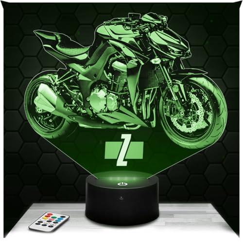 Lampephoto.fr - Lampada 3D Moto Z1000, Luce Notturna Tattile Moto Z1000, Illusione 3D Led, Idea Regalo di Natale per Ragazzi e Ragazze Lampada da Notte per Bambini o Adulti, Regalo, Gadget TOP