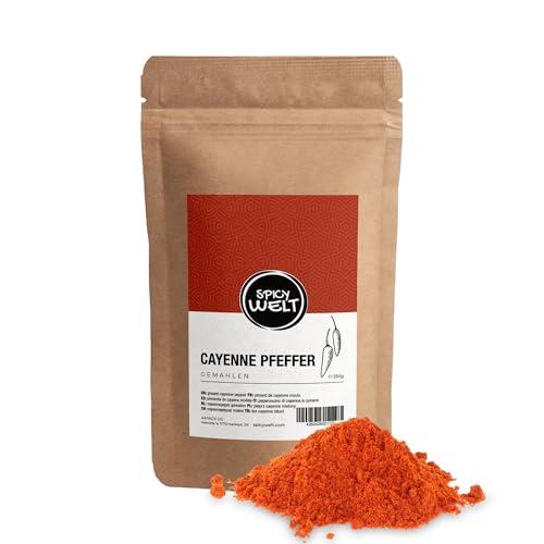 Spicy Welt Pepe di Caienna Macinato (250g) – Peperoncino Piccante in Polvere per Salse, Carne, Zuppe e Marinature | Gusto Speziato e Vivace | 100% Naturale, Senza Additivi