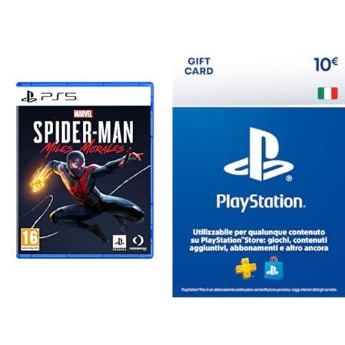 Spider-Man Miles Morales - PlayStation 5 + PlayStation Store Gift Card 10 EUR | PSN Account italiano | PS5/PS4 Codice download
