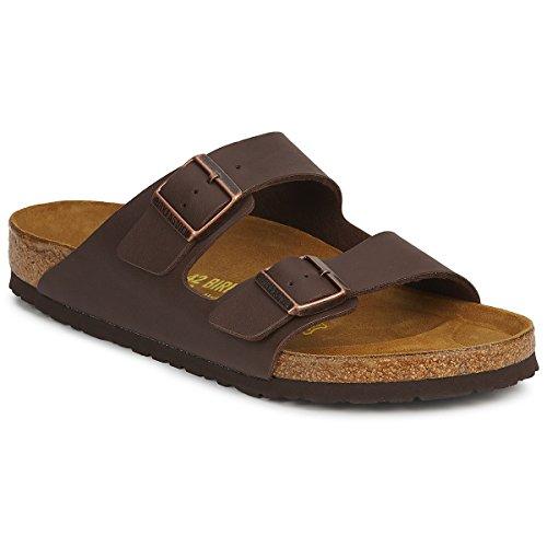 Birkenstock 051701 Arizona dark brown, Birko Flor Uomo, Brown EU 39