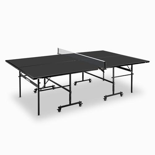 JOOLA Tavolo da ping pong professionale - Nero 13i, Tavolo da ping pong per interni con telaio pieghevole - montaggio rapido, rete inclusa, Nero, 274 x 152,5 x 76 cm