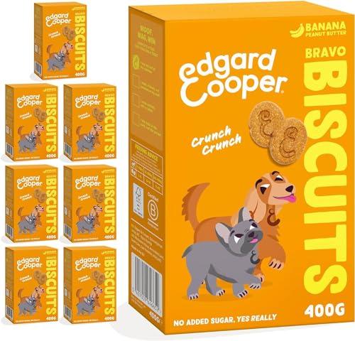 Edgard & Cooper Snack per cani, Bravo Biscotti, (Banana, 7 x 400g Bag), Snack con cereali di origine vegetale, a base di frutta, perfetti per l'allenamento, 7 x 400g
