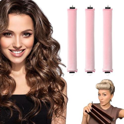 Yeria 3 pezzi ricci senza calore, bigodini durante la notte, bigodini Overnight Blowout, bigodini per dormire, bigodini heatless per tutti i tipi di capelli