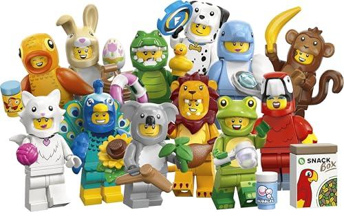 LEGO Minifigures Serie Animali 28 - Scatola a Sorpresa - Giocattolo con 1 di 12 Personaggi da Collezione tra cui Leone, Coniglio e Gatto - Riempi Bustine Regalo per Bambini e Bambine da 6 Anni - 71051