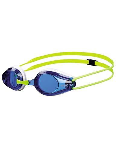 ARENA Tracks Junior Occhialini Nuoto da Gara Anti-Appannamento per Bambini, Occhialini Piscina con Protezione UV, 4 Ponti Nasali Intercambiabili, Guarnizioni in Silicone