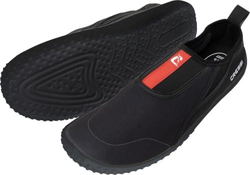 Cressi Kiwi Shoes Black/Red 43 - Scarpa Unisex Ideale per Sport Acquatici e Passeggiate in Ambienti Umidi, al Mare e in Spiaggia, Nero/Rosso, 43