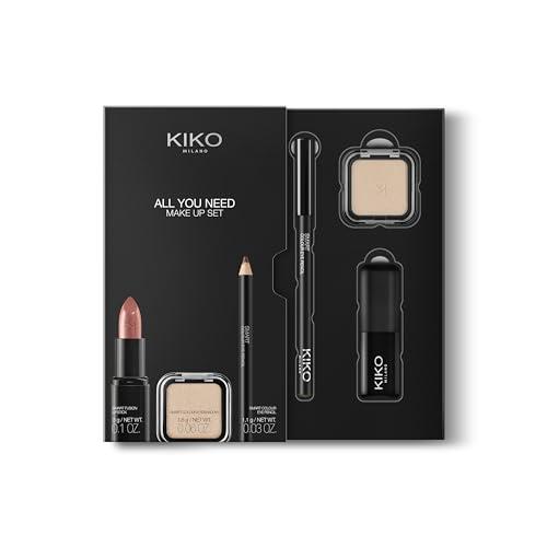 KIKO Milano All You Need Make Up Set, Kit Makeup Con: Rossetto, Ombretto E Matita Occhi