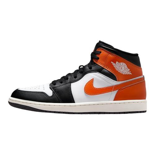Air Jordan 1 Mid Scarpe Uomo (Starfish/Bianco/Sail/Nero), Stella marina/Nero-bianco-vela, 43 EU