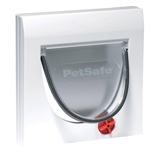 PetSafe Staywell Classic, Gattaiola Manuale per Gatti, Chiusura Magnetica, 4 Modalità di Bloccaggio, Entrata e Uscita, Montagio Facile, Tunnel Fisso, Gatti Fino a 7 Kg, Bianco