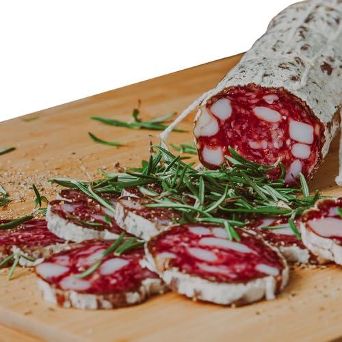 Fa.Lu.Cioli 1917- Salame Corallina 800g ca a metà, Prodotto artigianale di Alta Qualità Sottovuoto - Made in Italy IGP - Sottovuoto - Salumi Artigianali Italiani
