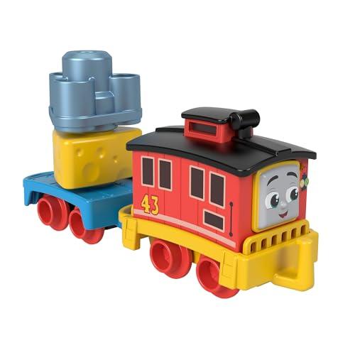 Thomas & Friends - Il mio Primo Bruno la Carrozza Frenante, locomotiva a spinta con carico impilabile, 1 vagone merci e 2 pezzi di carico inclusi, giocattolo per bambini, 1+ anni, HXP56