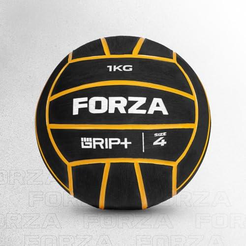 FORZA Palla Da Pallanuoto Pesante – Pallone Ponderato Per Allenamento Di Resistenza, Gomma Premium, Tecnologia Grip+ (1kg, Taglia 4)