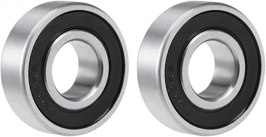 Movilideas - Set di 2 cuscinetti a sfera, cuscinetti a sfera 6202-2rs in acciaio a scanalatura profonda sigillati in gomma double face 15 x 35 x 11 mm