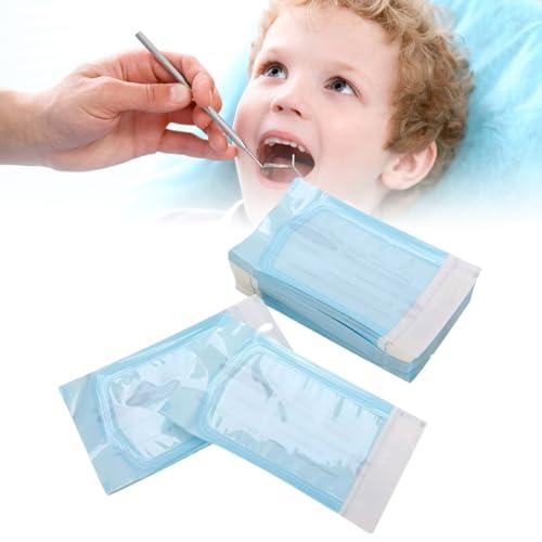 Sacchetto di Sterilizzazione Autosigillante,Sacchetto per la Disinfezione Dell'autoclave,100Pcs Buste Autosigillanti per Sterilizzazione,Sacchetto Per Sterilizzazio per Strumenti di Pulizia(57X130MM)