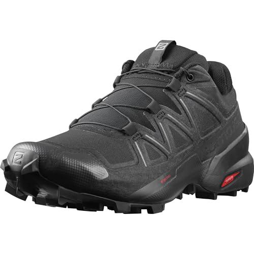 Salomon Speedcross 5, Scarpe da Trail Running Uomo, Nero Black Black Phantom, 44 EU