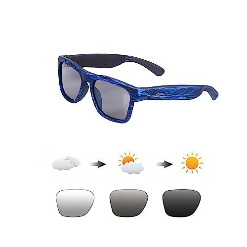 OhO sunshine Smart Glasses,Open Ear Audio for Music and Calls with Volume UP and Down, Bluetooth 5.2 Voice Control IP44 Waterproof Feature for Outdoor Sports