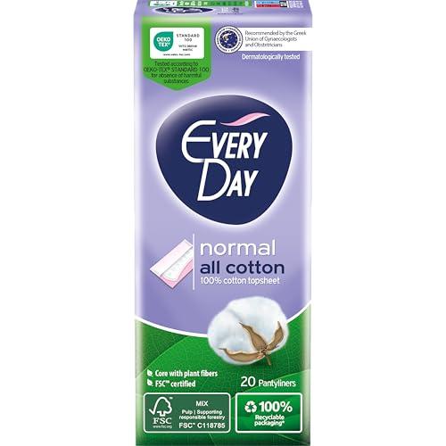 EveryDay All Cotton Salvaslip Normal, Filtrante 100% Cotone, 20 Unità
