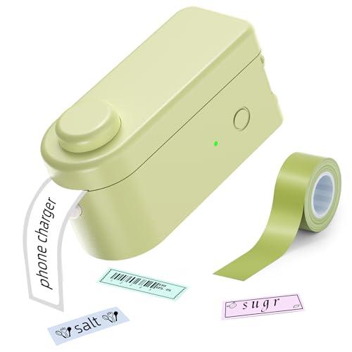 Makeid L1 Mini Etichettatrice Set, Stampante di Etichette Bluetooth per iOS & Android, Etichettatrice Ricaricabile Portatile con 3 Rotoli di Etichette Adesive, Ideale per Casa, Ufficio e Scuola