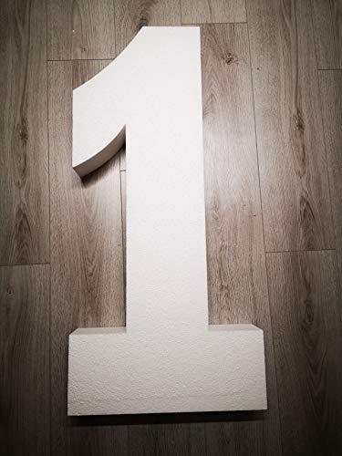 Numeri in polistirolo altezza cm.100 profondità 10 cm
