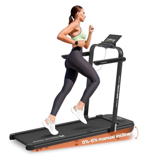 Mobvoi Home Treadmill SE Inclinato AI Intelligente Tapis Roulant Elettrico 1-12km/h Pieghevole 3 in 1 Tappetino da Passeggio Portatile Compatto da 2,5HP con Telecomando TicSports Zwift Kinomap 120kg