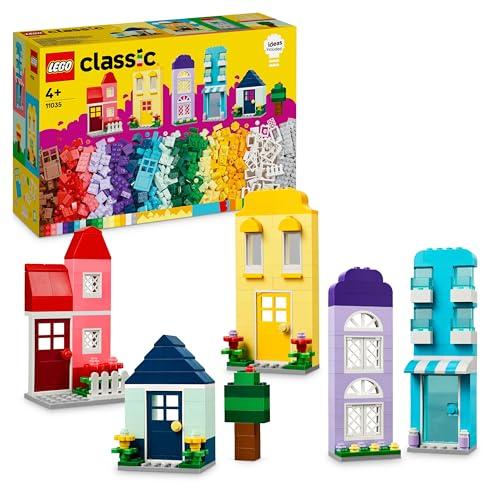 LEGO Classic Case Creative, Set Costruzioni in Mattoncini, Giochi per Bambini e Bambine da 4 Anni in su, Modellini di Casa Giocattolo con Accessori per Giovani Costruttori 11035