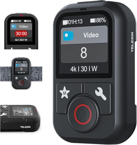 Telesin Smart Wireless WiFi 60 Metri Telecomando per GoPro Impermeabile Display LCD a Colori Smart Controller Include Fascia Sportiva Compatibile con Go Pro 13 12 Black Max Mini GoPro Action Camera