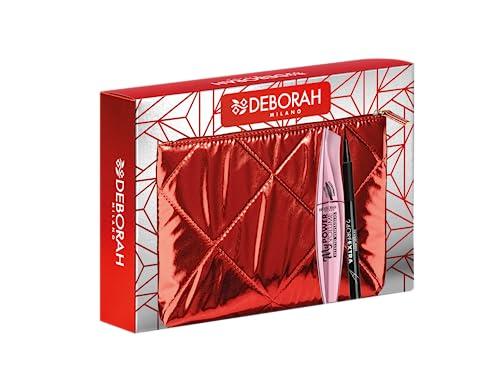 Deborah Milano - Pochette Idea Regalo, include Mascara MyPower Volume e Eyeliner Pen 24 Ore Extra Nero, N.06