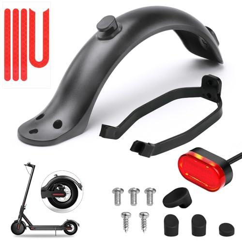 Ainiv Parafango Posteriore per Scooter, Staffa Parafango, Luce Posteriore LED e Striscia Riflettente, Accessori di Ricambio per Scooter Elettrico Mi Xiaomi M365 / M365 PRO (Grigio)