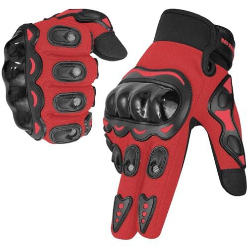 WESTWOOD FOX Guanti da moto per uomo e donna, guanti da moto con dita intere, per BMX, MX, ATV, MTB, equitazione, caccia, arrampicata e sport all'aria aperta