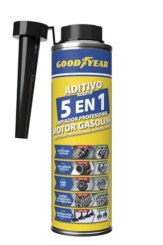 Goodyear Additivo detergente per Motori a Benzina 5 in 1 Professionale 300 ml | Detergente per iniettori, Turbo, catalizzatore, Sistema di combustione e aspirazione | Migliora Le Prestazioni