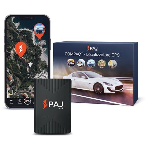 PAJ COMPACT Finder 4G, Localizzatore GPS Auto, Moto, Camion - Durata Batteria fino a 40gg (Mod. Standby) - Tracker con Localizzazione in Tempo Reale, Funz. Antifurto e Notifiche di Allarme tramite App