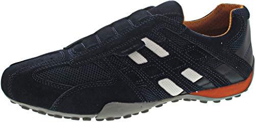 Geox Uomo Snake L, Sneakers Uomo, Blu Navy, 44 EU