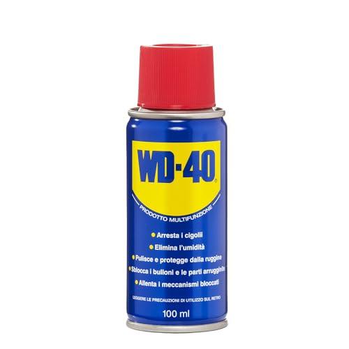 WD-40 - Prodotto Multifunzione - Lubrificante Spray - Elimina i cigolii, sblocca, elimina l’umidità, previene la ruggine - Compatibile con tutti i metalli, plastica e gomma - Senza silicone - 100ml