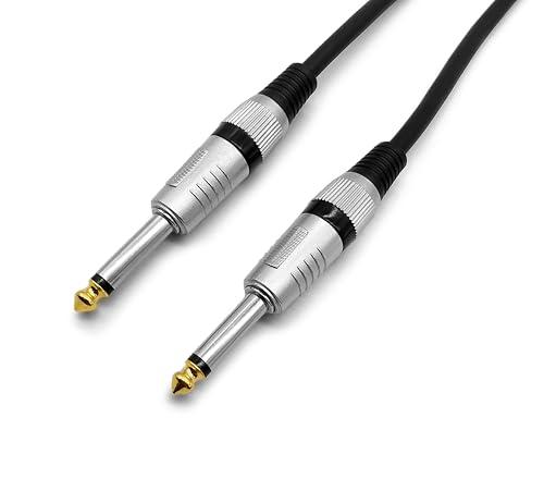 NVS Cavo monofonico con 2 connettori Jack 6,3 mm per utilizzazioni musicali 10 mt