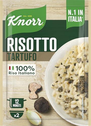 Knorr Risotto al Tartufo, Risotto Pronto con Ingredienti Naturali, 100% Riso Italiano e Chicci al Dente, Preparazione in Pentola o al Microonde, 175g, 2 Porzioni