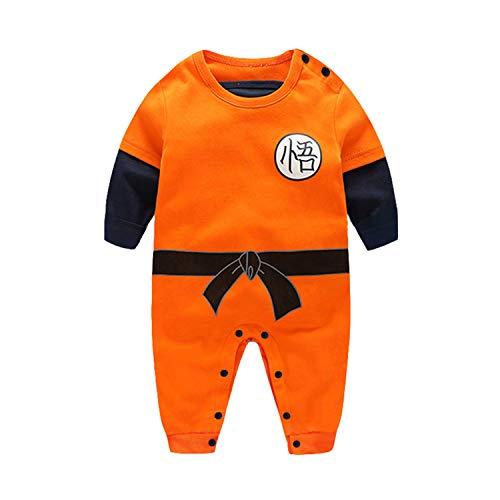 Pagliaccetti per bambino Ispirato a Goku Ragazze Ragazzi Pigiama Neonato Tutina Fumetto Outfits