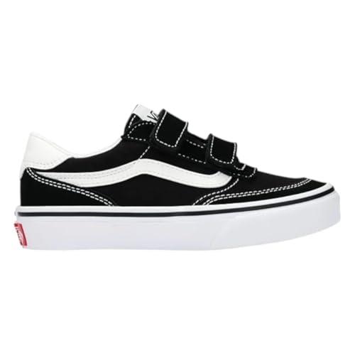 Vans Brooklyn LS V, Scarpe da Ginnastica, Tela Camoscio Nero Bianco, 35 EU