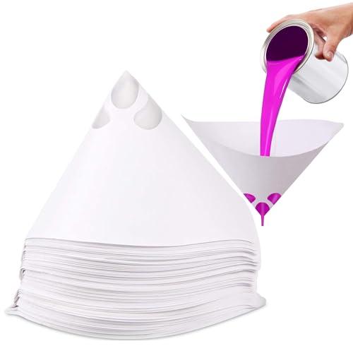 Filtro per vernice, filtro per vernice, 120 pezzi, in carta conica, accessori per verniciatura, filtro di carta usa e getta, 100 filtri a rete per vernice auto, filtro per vernice, accessori