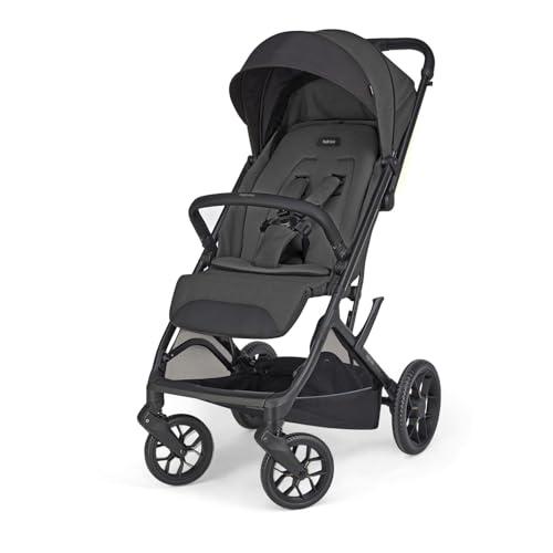 Inglesina Maior Passeggino Compatto e Leggero 7,9 kg, Ruote Grandi Ammortizzate, Seduta Ampia All Season, Chiusura con Una Mano, Capotta UPF 50+, fino a 22 kg, Magnet Grey