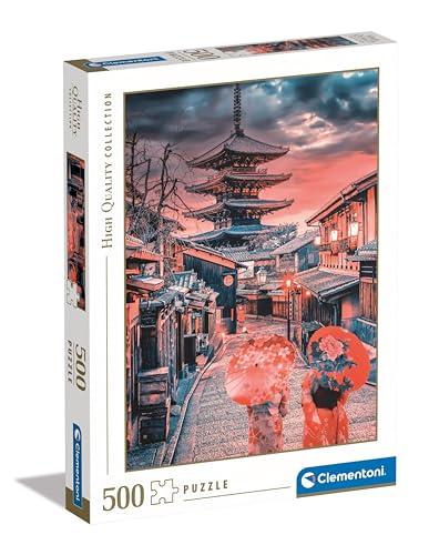 Clementoni - 35525 - Puzzle Collection - Evening in Kyoto - 500 Pezzi - Puzzle Adulti, Verticale, Divertimento Per Adulti, Made In Italy