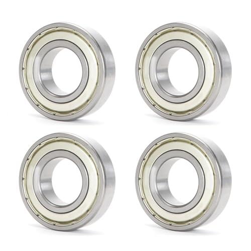 HAISHANG 4 Pezzi 608ZZ Cuscinetti a Sfera a Doppia Tenuta 8x22x7mm Acciaio al Cromo Cuscinetto a Sfere a Gola Profonda per Fai da Te,Skateboard,Motori