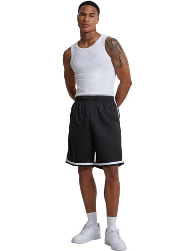 Urban Classics Pantaloncini Uomo Basket, Shorts Girovita Elasticizzato, Tasche, Striscia Colorata Laterale, Materiale Traspirante e Leggero, Taglie S-3XL
