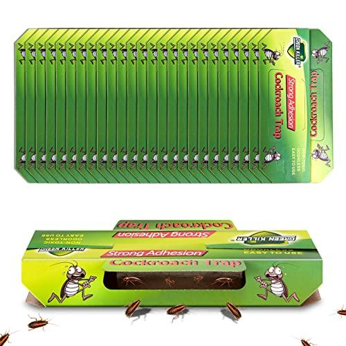 LUNEKUCK 25 Pezzi Trappole Scarafaggi e Blatte Atossico e Insapore Trappola per catturare Scarafaggi Blatte per Casa, Cucina, Soggiorno, Bagno, Camera da Letto, Ufficio, ecc, Proteggi la Famiglia